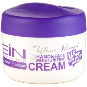 تصویر کرم مرطوب کننده مناسب انواع پوست حاوی روغن آووکادو شی باتر و ویتامین E حجم EIN Hand And Face Moisturizing Cream