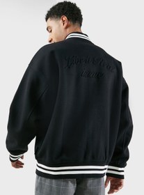 تصویر کاپشن بیسبال اینترلاک برند izzue Interlock Baseball Jacket