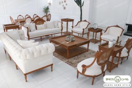 تصویر مبل کلاسیک مصری و کاجی کد ۳ 