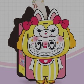 تصویر قلک چوبی طرح لبولو 