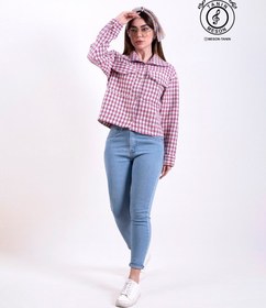 تصویر شکت شنل چهار خونه کوتاه - کاهویی 