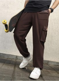 تصویر شلوار قهوه‌ای مردانه برند hubberholme Men Brown Trousers