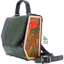 تصویر کیف مجلسی مرغ آمین سبز 