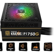 تصویر پاور گیم دیاس ۷۵۰ وات مدل KRATOS P1 750G GOLD RGB 