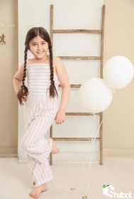 تصویر اورال رکابی راه راه جنس لینن 