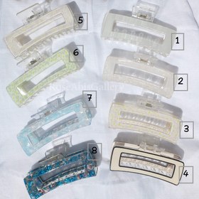 تصویر کلیپس صدفی مربعی 