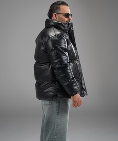 تصویر کاپشن چرم 