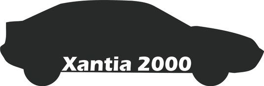 تصویر برچسب خودرو مدل زانتیا 2000 xantia 2000