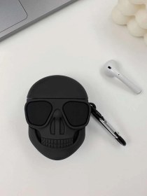 تصویر گارد و کاور ایرپاد طرح اسکلت قرمز فانتزی 014 014 fancy red skeleton Airpod guard and cover