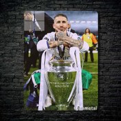 تصویر متال پوستر فوتبالی از راموس sergio Ramos با کد A-120 