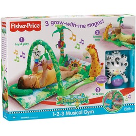 تصویر تشک بازی Rainforest نوزادی Fisher Price 