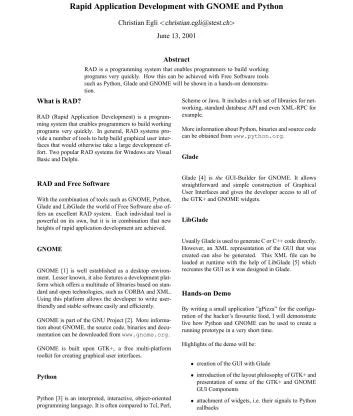 خرید و قیمت دانلود کتاب Rapid Application Development with GNOME and ...