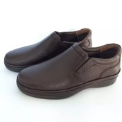 تصویر کفش مردانه چرم طبیعی مدل 009 - 40 / مشکی 