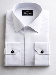 تصویر پیراهن سفید مردانه اسلیم 