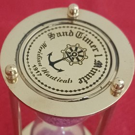 تصویر ساعت شنی برنجی 