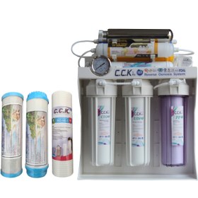 تصویر دستگاه تصفیه آب 9 مرحله یو وی دار cck ا CCK 9-stage model water purifier UV CCK 9-stage model water purifier UV