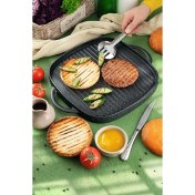 تصویر تابه گریل نالینو مدل Lorenza سایز ۲۸ چدن 