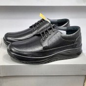 تصویر کفش طبی مردانه کلارک تمام چرم سایز ۴۰ تا ۴۵ مشکی 