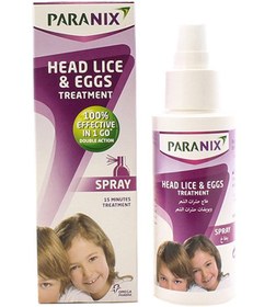 تصویر اسپری شپش و تخم شپش 100 میلی‌لیتر برند paranix Head Lice And Eggs Spray 100ml