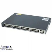 تصویر سوييچ سیسکو مدل WS-C3750V2-48PS-S استوک Switch Cisco WS-C3750V2-48PS-S 48-Port stock