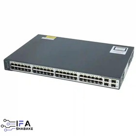 تصویر سوييچ سیسکو مدل WS-C3750V2-48PS-S استوک Switch Cisco WS-C3750V2-48PS-S 48-Port stock