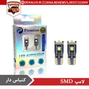 تصویر لامپ SMD 3 پرمیوم با برد T10 و سیستم خطاگیر (CANBUS) 