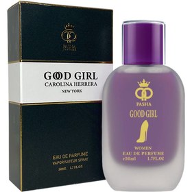 تصویر عطر ادوپرفیوم زنانه پاشا مدل گود گرل حجم ۵۰ میل تلخ 