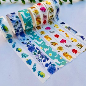 تصویر چسب واشی طرح‌دار 