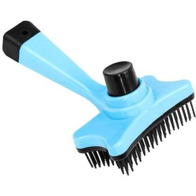 تصویر برس تمیزکننده حیوانات خانگی آبی/مشکی برند generic Pet Cleaning Brush Blue/Black