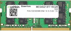 تصویر ملک های ضروری - DDR4 Laptop DRAM - 16 GB Memory 2Rx8 Single Module SODIMM - 2133MHz (PC4-17000) CL-15 - RAM نوت بوک 1.2V 260 پین 1.2V - کم ولتاژ - (MES4S213FF16G28) ا Mushkin Essentials – DDR4 Laptop DRAM – 16GB Memory 2Rx8 Single Module SODIMM – 2133MHz (PC4-17000) CL-15 – 260-pin 1.2V Notebook RAM – Low-Voltage – (MES4S213FF16G28) Mushkin Essentials – DDR4 Laptop DRAM – 16GB Memory 2Rx8 Single Module SODIMM – 2133MHz (PC4-17000) CL-15 – 260-pin 1.2V Notebook RAM – Low-Voltage – (MES4S213FF16G28)