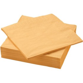 تصویر دستمال کاغذی زرد ایکیا مدل FANTASTISK 