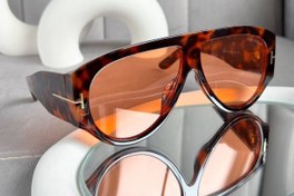 تصویر عینک آفتابی زنانه و مردانه برند TomForتام فورد مدل خلبانی پلنگی 