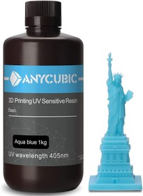 تصویر رزین رنگ آبی 1000 گرمی ANYCUBIC 3D Printer Resin - ارسال 20 روز کاری 