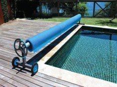 تصویر جمع کننده دستی روکش استخر چرخ دار تمام گالوانیزه گرم شرکتی 