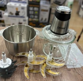 تصویر خردکن دسینی مدل KD-008 ظرفیت ۳ لیتر دو کاسه 