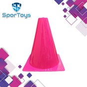 تصویر مانع مخروطی تمرین 20 سانتی مدل استاپر بسته 3 تایی 