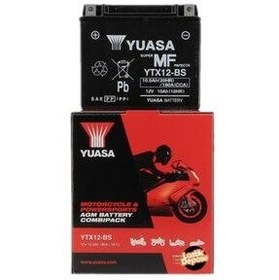 تصویر باطری Ytx12 Bs 12V10 Ah Azle بدون موتور سیکلت و باتری Atv Yuasa 