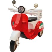 تصویر ماکت موتور وسپا سایز بزرگ رنگ صورتی 