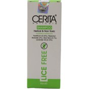 تصویر شامپو ضد شپش سریتا لایس فری مناسب انواع مو Cerita shampoo Herbal And Non Toxic Lice Free 95ml