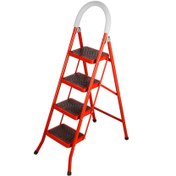 تصویر نردبان فلزی ۳ پله مقاوم 