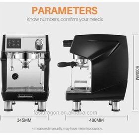 تصویر اسپرسو ساز جیمیلای3200 Gemilai 3200 semi-industrial espresso machine