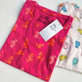تصویر تیشرت نخ پنبه زنانه اچ اند ام قواره دار اصلی بنگلادشی T-shirt H&M