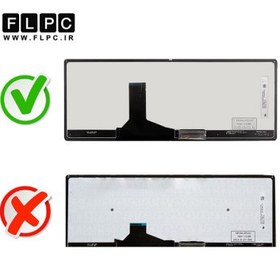 تصویر کیبورد لپ تاپ توشیبا Toshiba DynaBook R634 مشکی با فریم نقره ای 