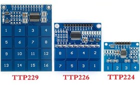 تصویر ماژول کلید تاچ 4 تایی ttp224 