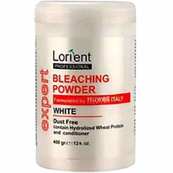 تصویر پودر دکلره لورینت 400 گرمی سفید Lorient Bleaching Powder 