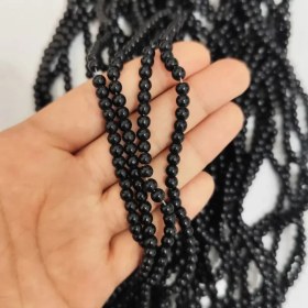 تصویر مروارید سنگی مشکی سایز 4میل 