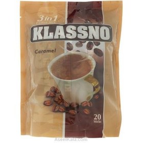 تصویر کافی میکس کاراملی 3 در 1 کلاسنو – 20 عددی KLASSNO 3in1 Caramel - 20sachets