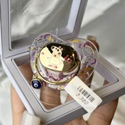 تصویر پستانک طلای صورتی مناسب نوزاد دختر 