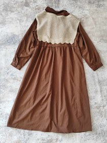 تصویر پیراهن بلند نخی 