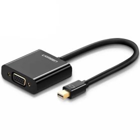 تصویر تبدیل Mini Display به VGA یوگرین مدل 10459 UGREEN Mini DP to VGA with Audio 10459